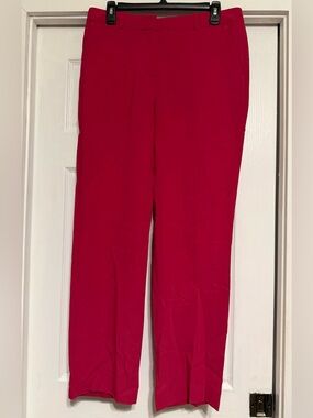 Givenchy Vibrant Pink Straight-Leg Trousers Pants NWOT